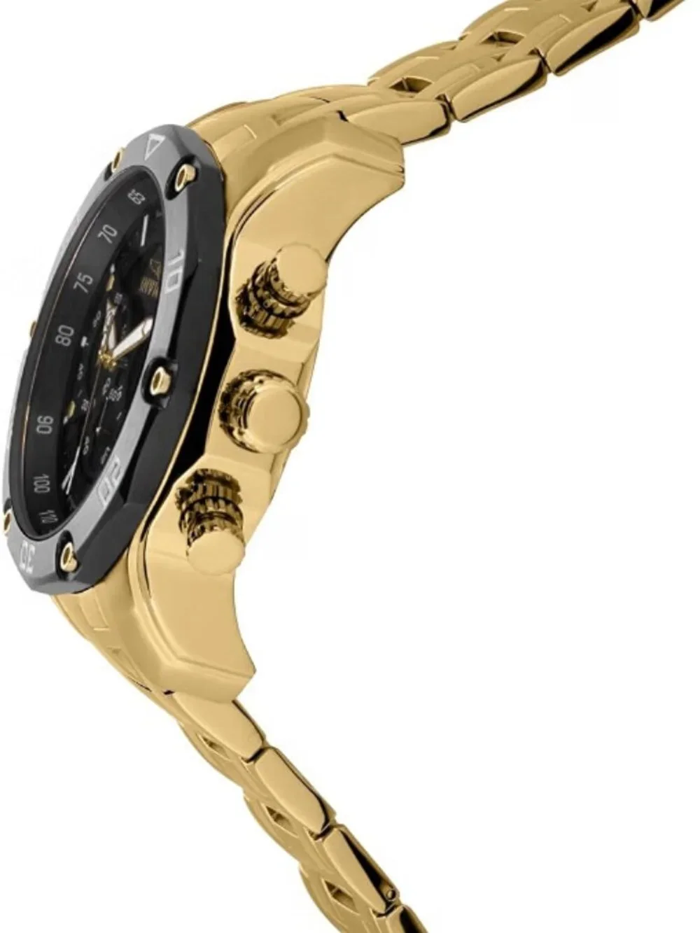 Invicta Pro Diver Chronograph Black Carbon Fiber Dial Mens 50mm Gold Watch 37725